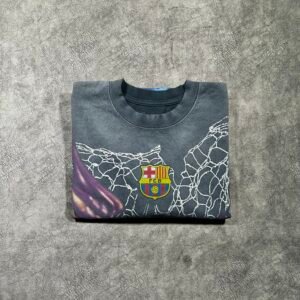 Travis Scott x FC Barcelona Washed Spray Logo Tee