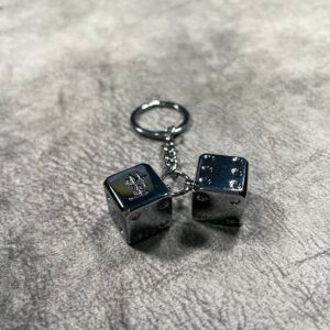 Stüssy Metal Dice Keychain
